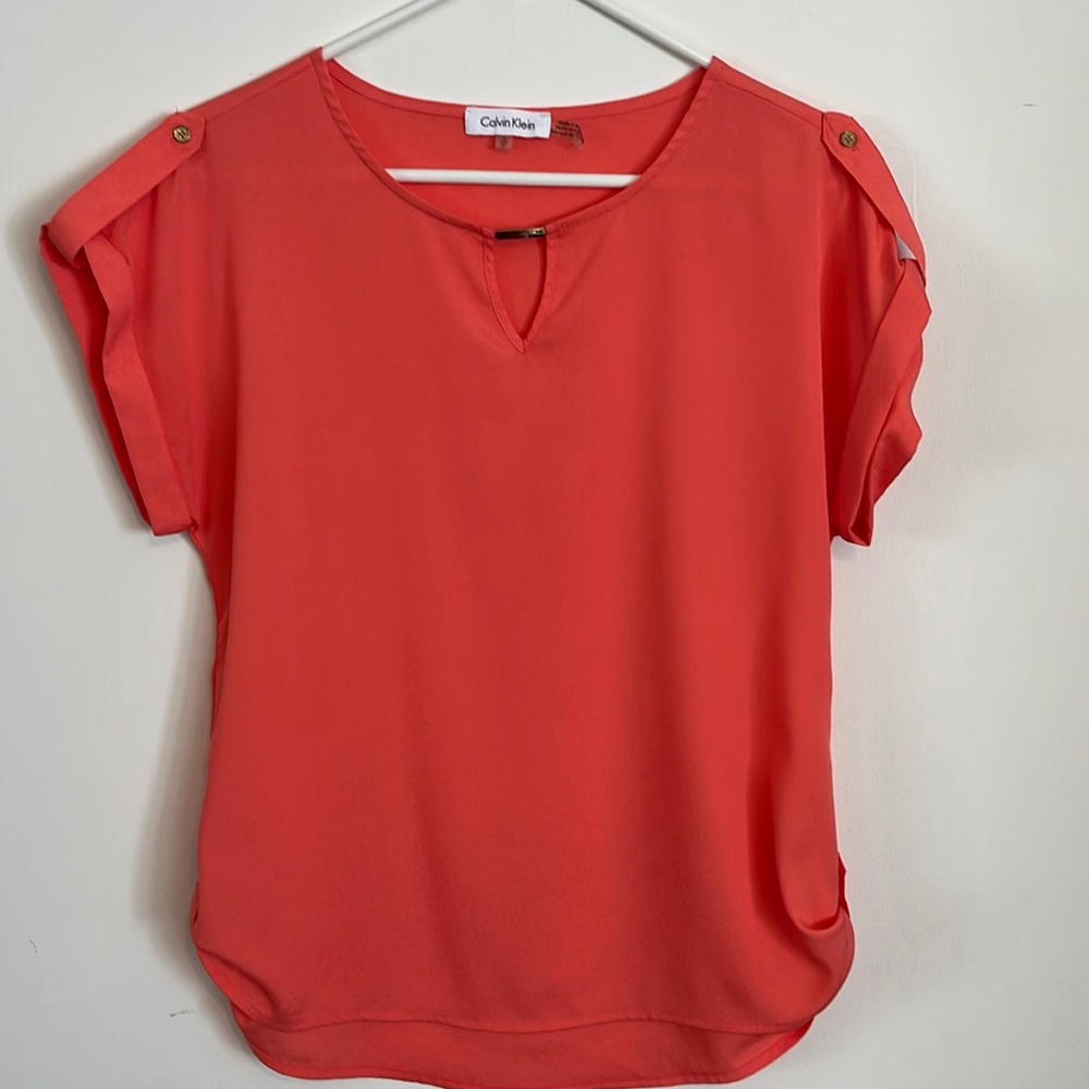 Peach Calvin Klein Shirt